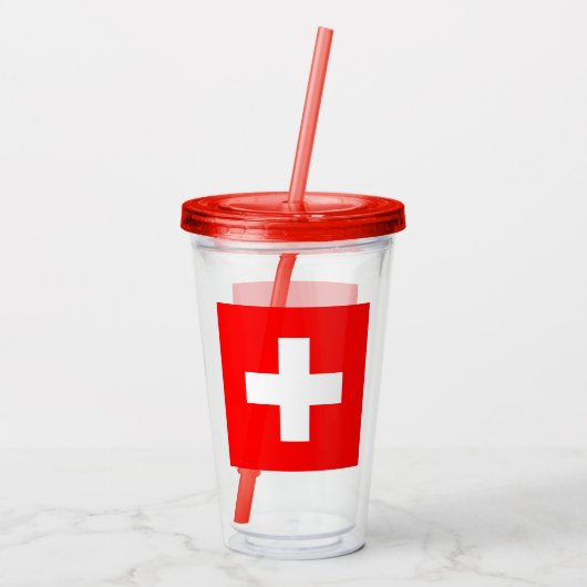 Schweiz Acryltrinkbecher (Rückseite)