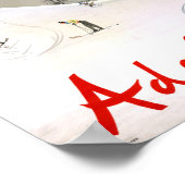 Schweiz Adelboden Vintage Travel Poster (Ecke)