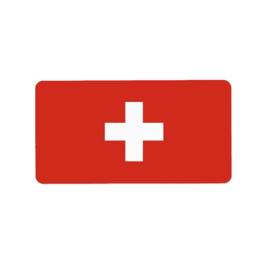 Schweiz Adressaufkleber (Vorne)