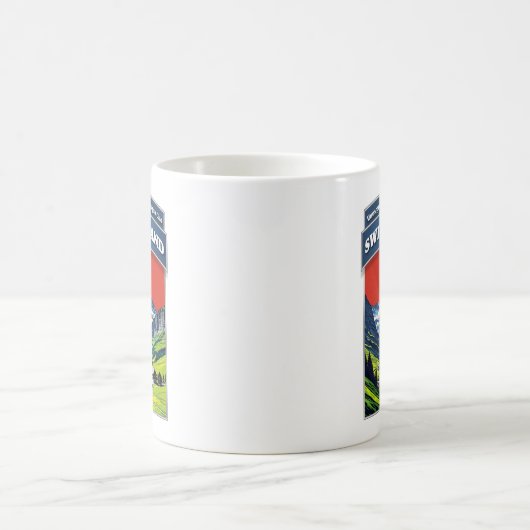 Schweiz Alpen Europa Kaffeetasse (Mittel)