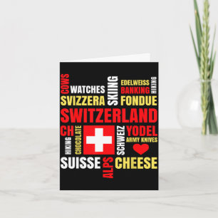 Schweiz Alpen Kühe Fondue Käse Skifahren Schweizer Karte