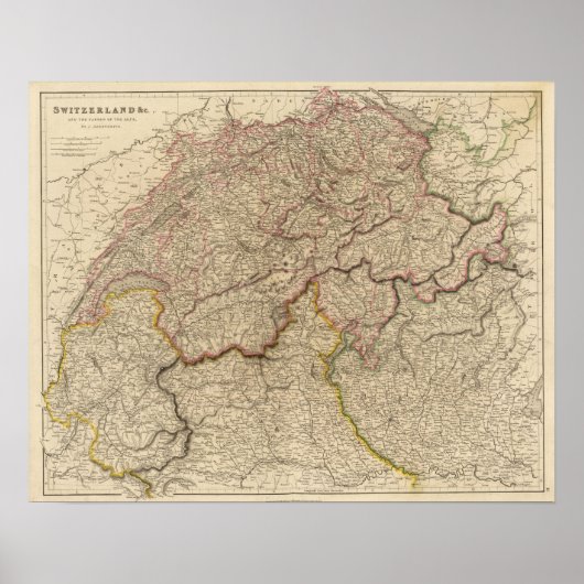 Schweiz, Alpen Poster (Vorne)