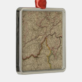 Schweiz, Alpen Silbernes Ornament (Rechts)