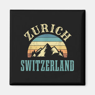 Schweiz Alpen Skifahren Schweizer Berge Liebhaber Magnet