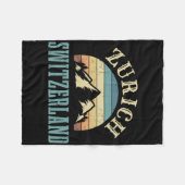 Schweiz Alpen Skifahren Schweizer Berge Lover Gesc Fleecedecke (Vorderseite (Horizontal))