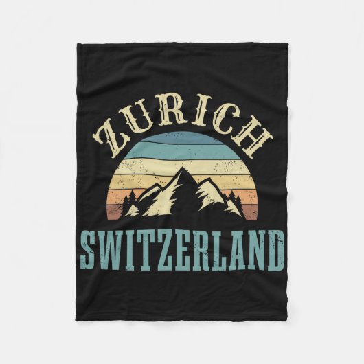 Schweiz Alpen Skifahren Schweizer Berge Lover Gesc Fleecedecke (Vorderseite)