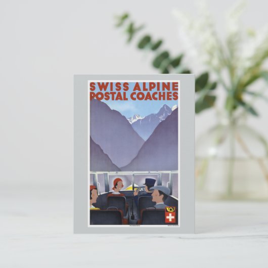Schweiz Alpes - Schweiz Postkarte (Stehend Vorderseite)