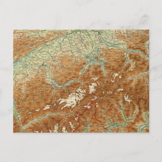 Schweiz Atlas Karte (Vorderseite)