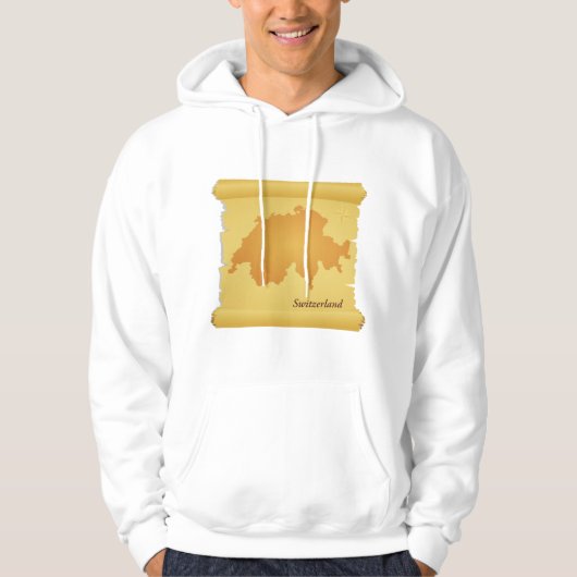 Schweiz auf Pergament Hoodie (Vorderseite)