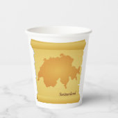 Schweiz auf Pergament Pappbecher (Vorderseite)