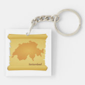 Schweiz auf Pergament Schlüsselanhänger (Rückseite)