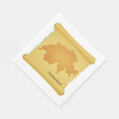 Schweiz auf Pergament Serviette (Ecke)