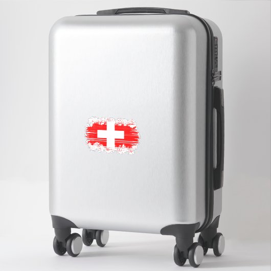 Schweiz Aufkleber (Koffer)