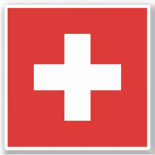 Schweiz Aufkleber (Vorderseite)
