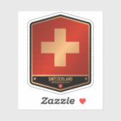 Schweiz Aufkleber (Blatt)