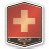 Schweiz Aufkleber (Vorderseite)