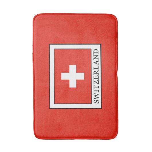 Schweiz Badematte (Vorderseite Vertikal)