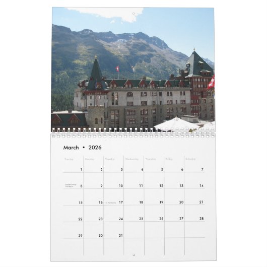 Schweiz Berge Alp 2022 Kalender (Mär 2026)