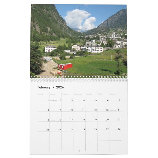 Schweiz Berge Alp 2022 Kalender (Feb 2026)