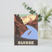 Schweiz Berge Postkarte (Stehend Vorderseite)