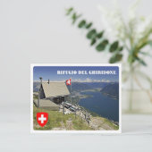 Schweiz - Berghütte Ghiridon - Postkarte (Stehend Vorderseite)