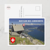 Schweiz - Berghütte Ghiridon - Postkarte (Vorne/Hinten)