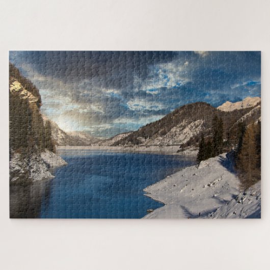 Schweiz Bergsee Jigsaw PUzzle (Horizontal)