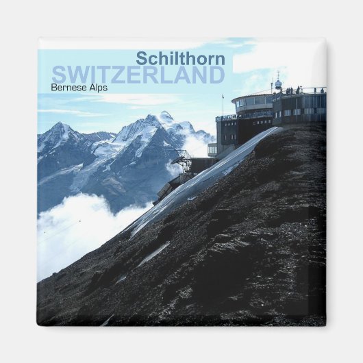 Schweiz Berner Alpen Foto Reisemagnete Magnet (Vorne)