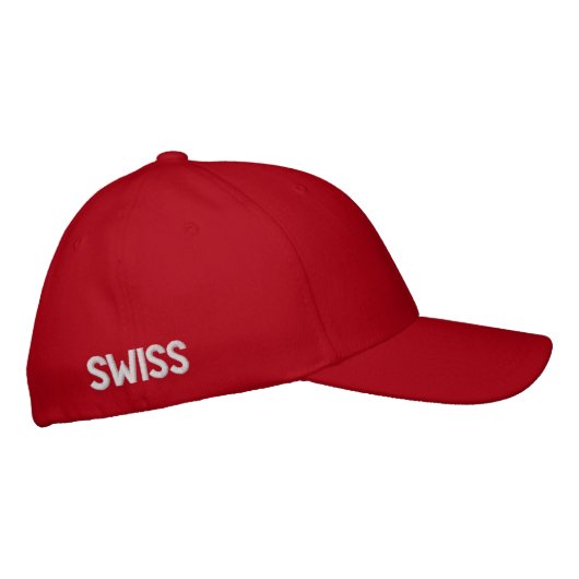 SCHWEIZ BESTICKTE BASEBALLKAPPE (Rechts)