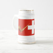 Schweiz Bierglas (Vorderseite Links)
