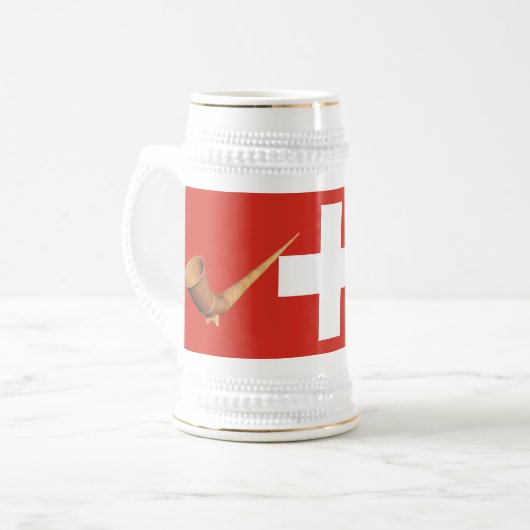 Schweiz Bierglas (Vorderseite Links)