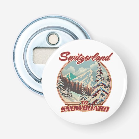 Schweiz bis Snowboard Flaschenöffner (Vorderseite)