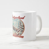 Schweiz bis Snowboard Jumbo-Tasse (Vorderseite Rechts)