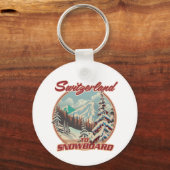 Schweiz bis Snowboard Schlüsselanhänger (Rückseite)