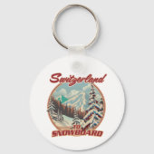 Schweiz bis Snowboard Schlüsselanhänger (Rückseite)