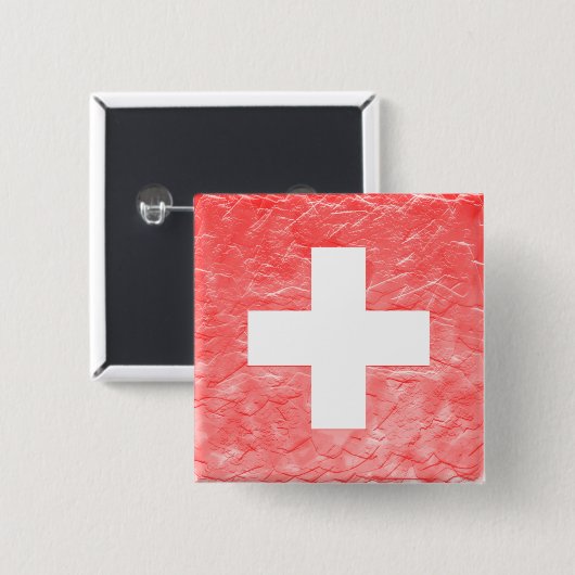 Schweiz Button (Vorne & Hinten)