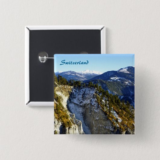 Schweiz Button (Vorne & Hinten)