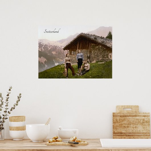 Schweiz (c. 1900) poster (Küche)
