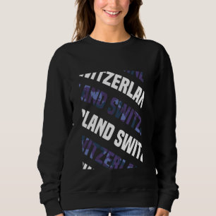 Schweiz Camouflage Muster Lila Camouflage Sweatshirt