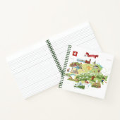 Schweiz Cartoon Karte Notizblock (Innenseite)