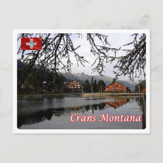 Schweiz - Crans Montana - Postkarte (Vorderseite)