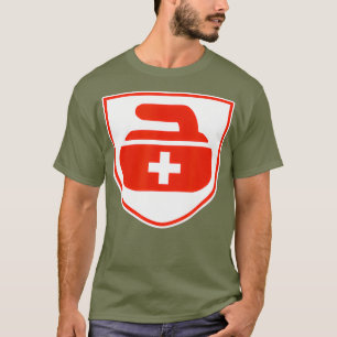 Schweiz Curling Schweizer Flagge Stone Sports T-Shirt