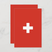 Schweiz Dankeskarte (Vorne/Hinten)