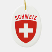 Schweiz (Deutsche Schweiz) Keramik Ornament (Hinten)