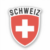 Schweiz (Deutschsprachige Schweiz) Aufkleber (Vorderseite)
