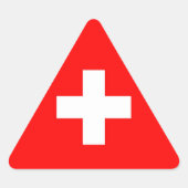 SCHWEIZ DREIECKIGER AUFKLEBER (Vorderseite)