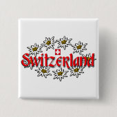 Schweiz Edelweiss Sq Button (Vorderseite)