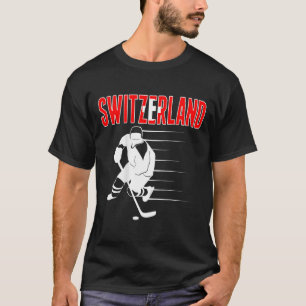 Schweiz Eishockey-Liebhaber Jersey Schweizer Hocke T-Shirt