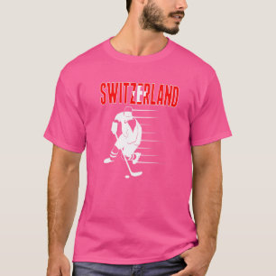 Schweiz Eishockey Swiss Hockey Team Support T-Shirt