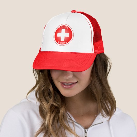 Schweiz-Erbe-Emblem Truckerkappe (Beispiel)